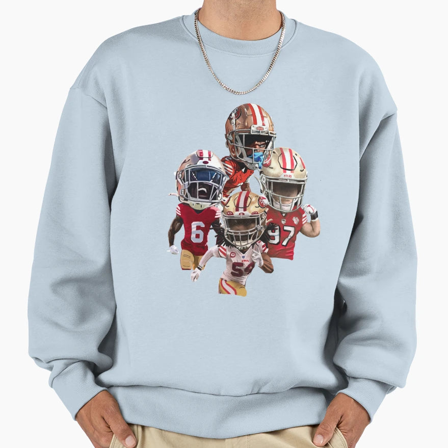 San Francisco 49Ers Niners D Sweatshirt - Aesthetic Graphic for Adults - T-Shirt, Sweatshirt, Hoodie