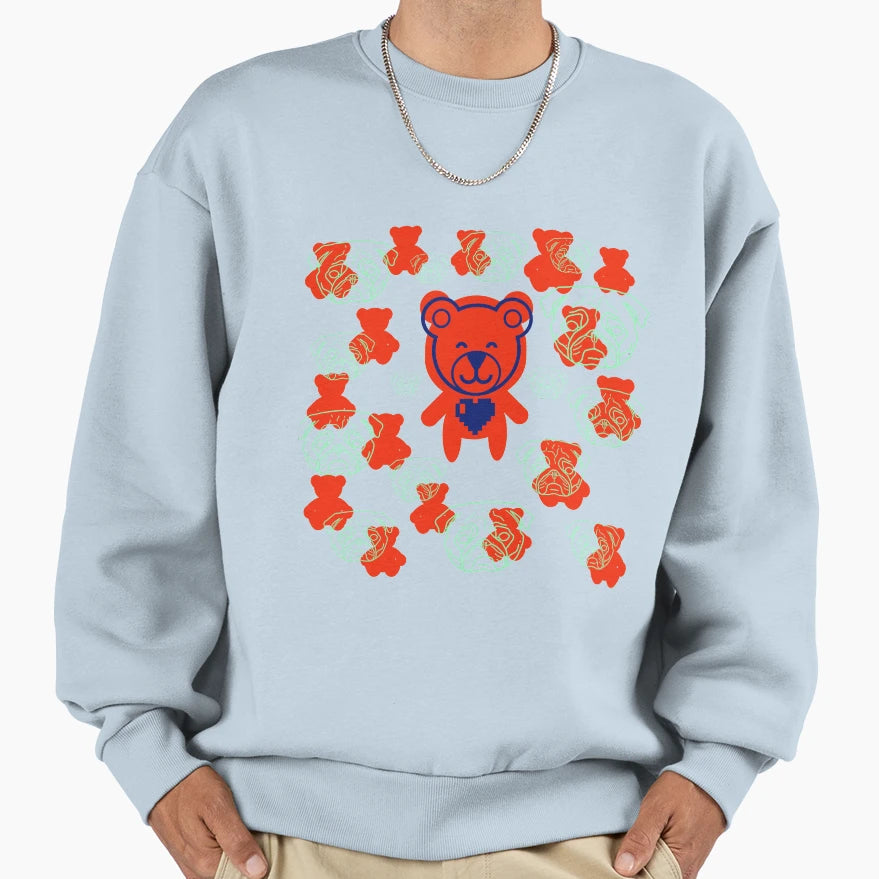Teddy Bear Pug Sweatshirt - Custom Art Print for Adults - T-Shirt, Sweatshirt, Hoodie