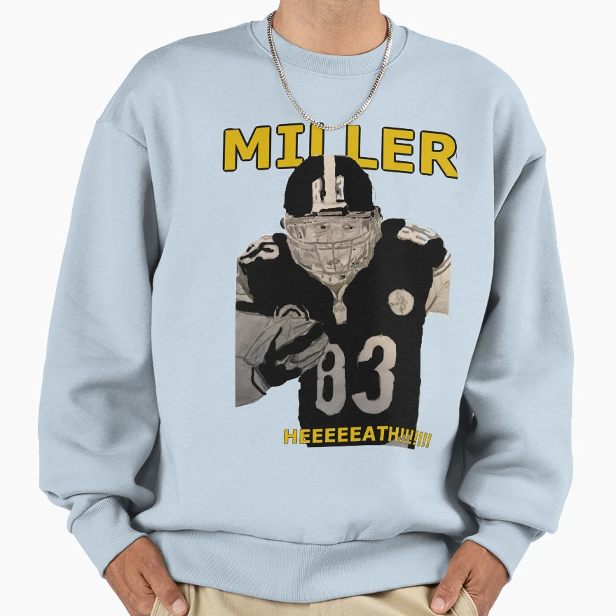 Pittsburgh Legend 83 Miller Sweatshirt - Unique Graphic for Adults - T-Shirt, Sweatshirt, Hoodie