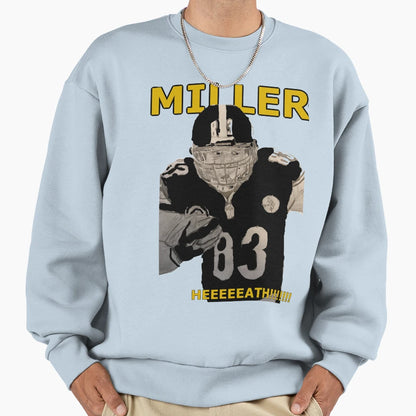Pittsburgh Legend 83 Miller Sweatshirt - Unique Graphic for Adults - T-Shirt, Sweatshirt, Hoodie