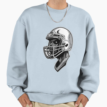 American Football Skull Sweatshirt - Trendy Graphic Unisex - T-Shirt, Sweatshirt, Hoodie