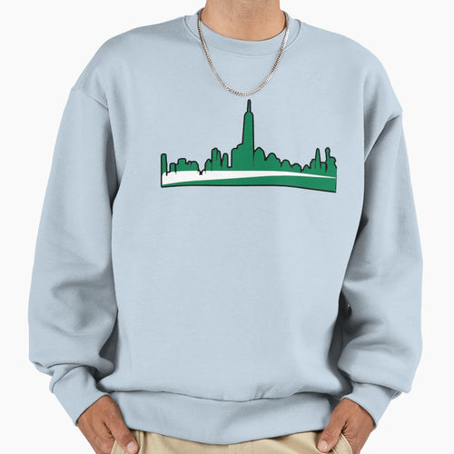 Jets Nyc Skyline Sweatshirt - Aesthetic Graphic for Adults - T-Shirt, Sweatshirt, Hoodie