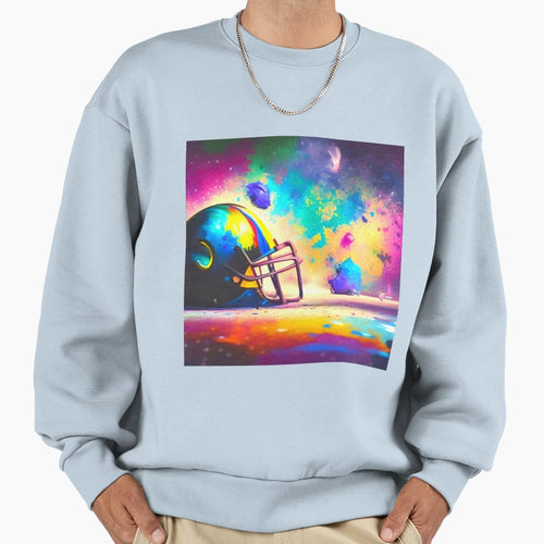 Splatter Helmet Sweatshirt - Custom Art Print Men Women - T-Shirt, Sweatshirt, Hoodie