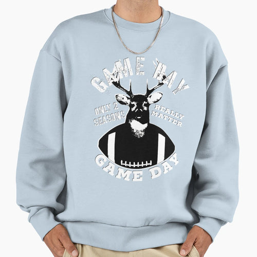 Football Game Day And Deer Hunting Sweatshirt - Unique Graphic Men Women - T-Shirt, Sweatshirt, Hoodie