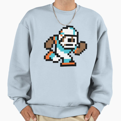 8 Bit Player Miami Dolphins Sweatshirt - Custom Art Print Unisex - T-Shirt, Sweatshirt, Hoodie