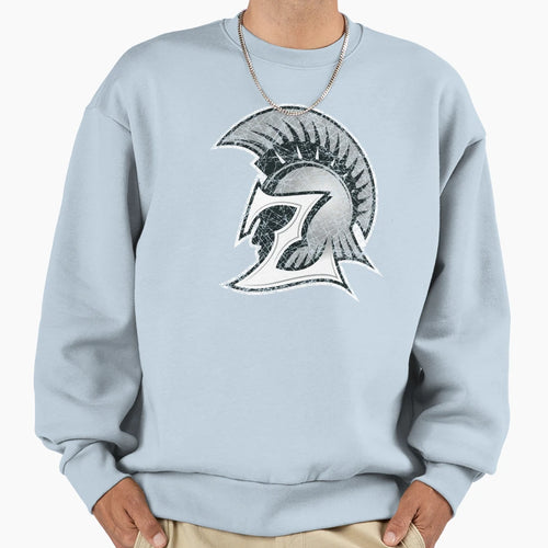 Zhs Z Trojan Head Logo Sweatshirt - Aesthetic Graphic for Adults - T-Shirt, Sweatshirt, Hoodie