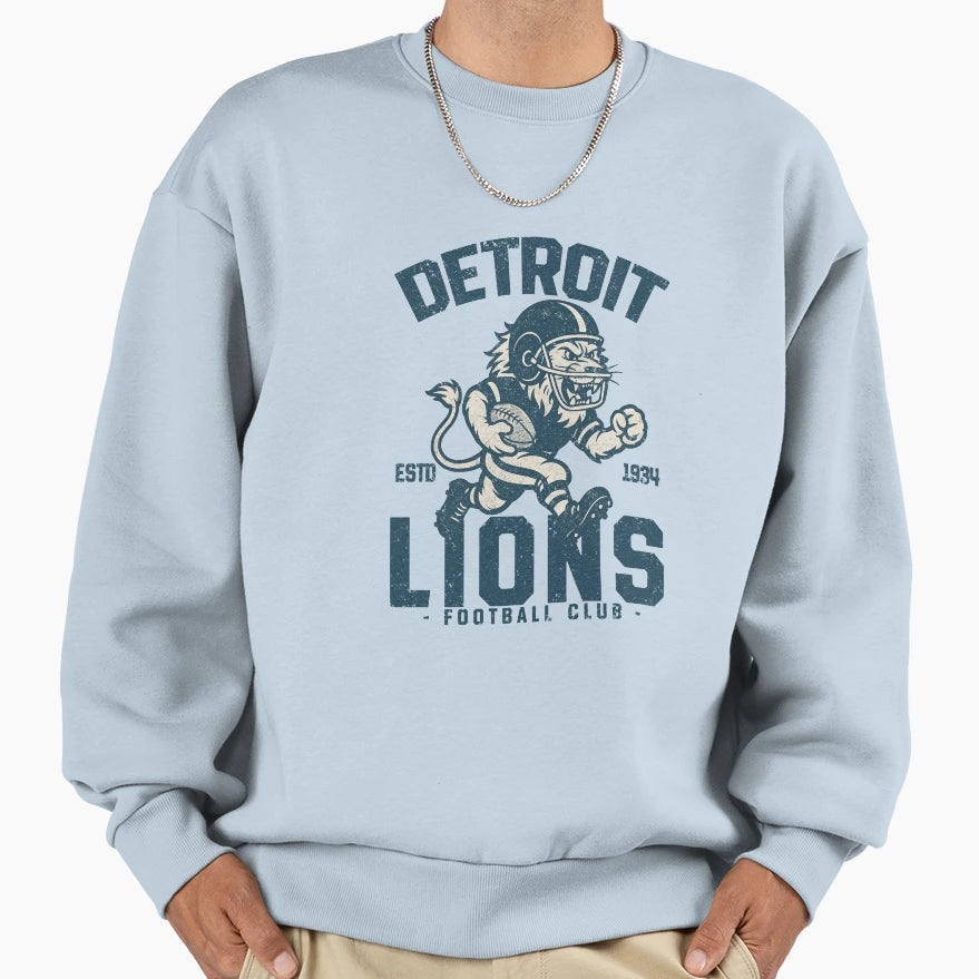 Detroit Lions Cheerleading Lion Sweatshirt - Unique Graphic for Adults - T-Shirt, Sweatshirt, Hoodie