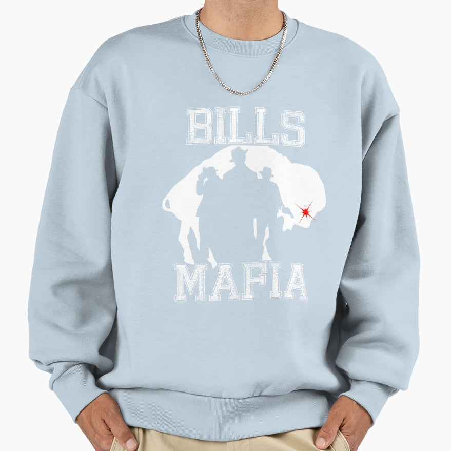Bills Human Sweatshirt - Minimalist Print for Adults - T-Shirt, Sweatshirt, Hoodie