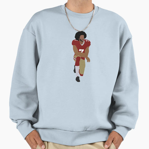 Colin Kaepernick Kneeling Sweatshirt - Custom Art Print for Adults - T-Shirt, Sweatshirt, Hoodie