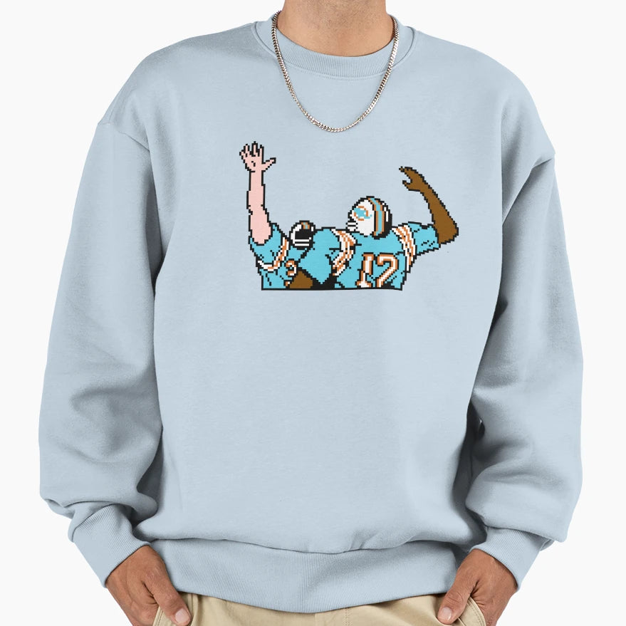 Dolphins Tecmo Bowl Touchdown Sweatshirt - Fun Novelty Design for Adults - T-Shirt, Sweatshirt, Hoodie