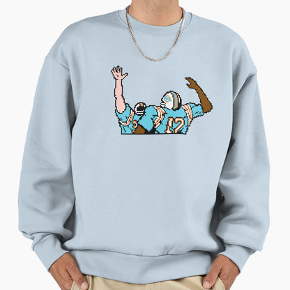 Dolphins Tecmo Bowl Touchdown Sweatshirt - Fun Novelty Design for Adults - T-Shirt, Sweatshirt, Hoodie