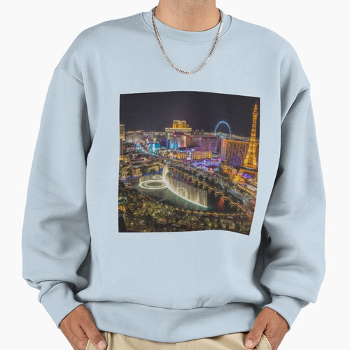 Las Vegas Nevada Iconic Skyline Sweatshirt - Custom Art Print for Adults - T-Shirt, Sweatshirt, Hoodie