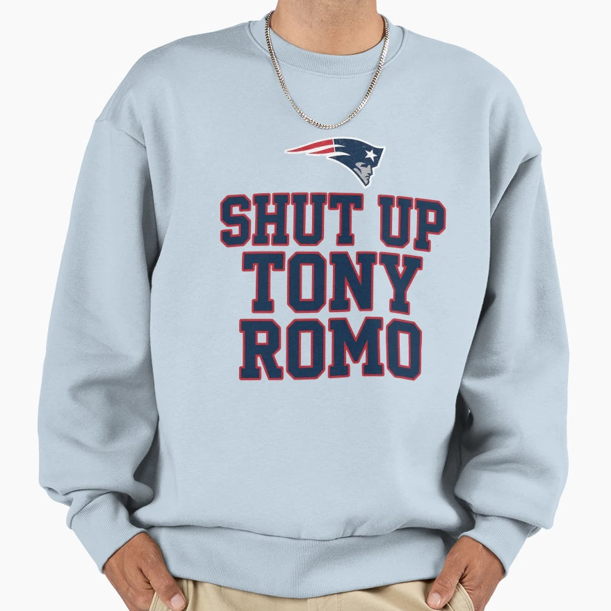 Shut Up Tony Romo Sweatshirt - Aesthetic Graphic Unisex - T-Shirt, Sweatshirt, Hoodie