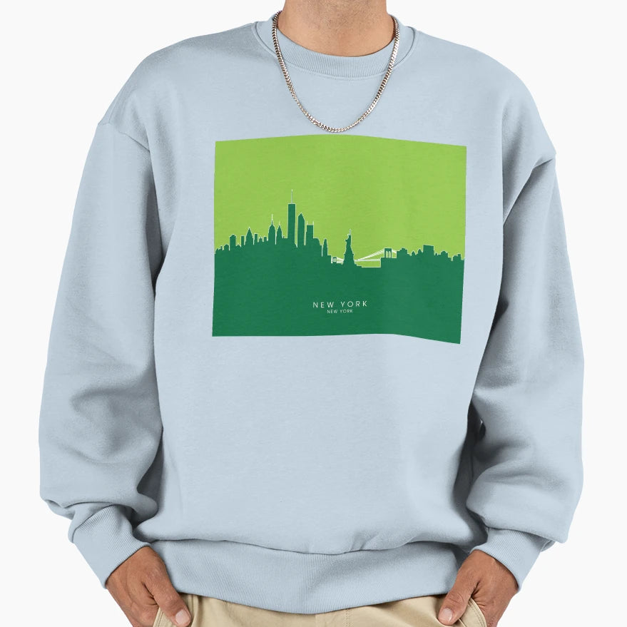 New York Skyline Sweatshirt - Streetwear Style Men Women - T-Shirt, Sweatshirt, Hoodie