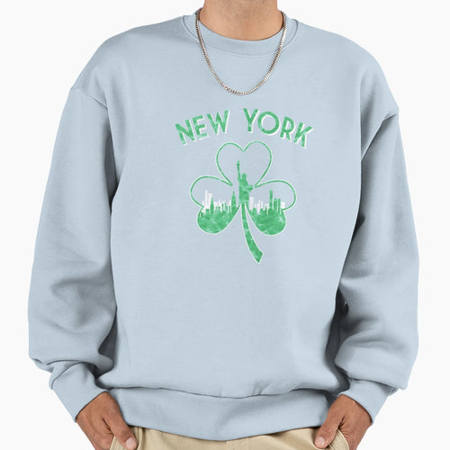 Irish New York 2 Green New York State Hoodie - Streetwear Style for Adults - T-Shirt, Sweatshirt, Hoodie