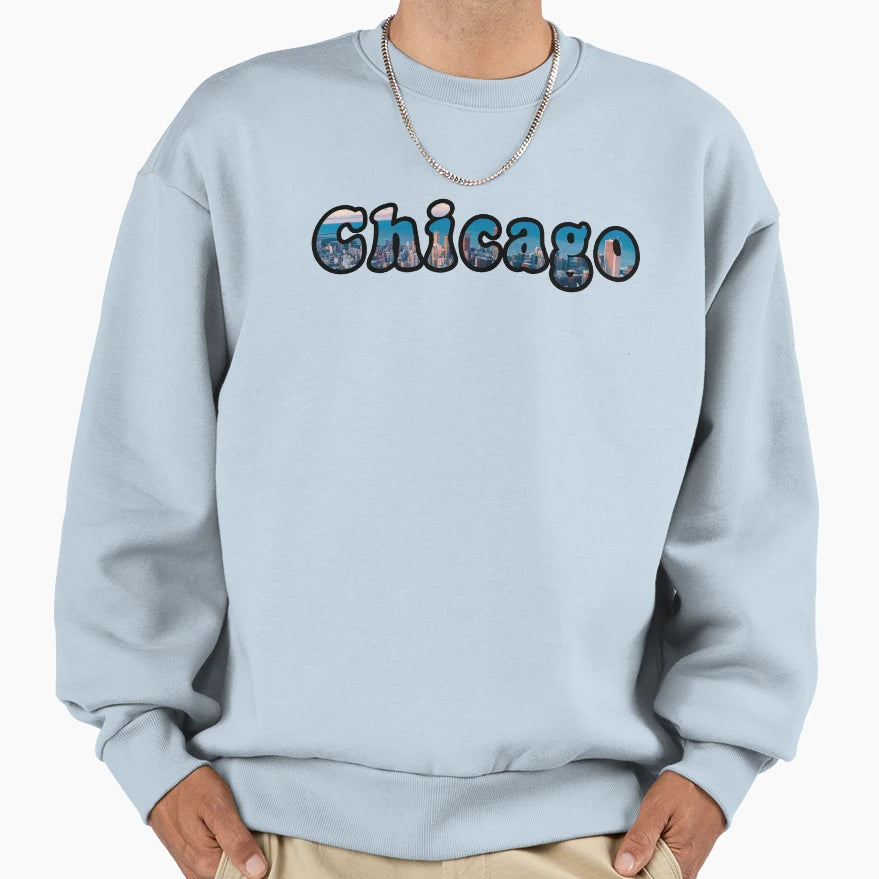 Chicago Sweatshirt - Novelty Apparel Unisex - T-Shirt, Sweatshirt, Hoodie