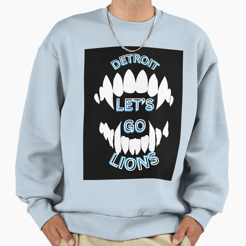 Big Lions Teeth Game Day Collection I Sweatshirt - Trendy Graphic Men Women - T-Shirt, Sweatshirt, Hoodie