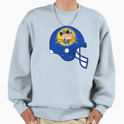 Los Angeles Sushi Helmet Sweatshirt - Trendy Graphic Unisex - T-Shirt, Sweatshirt, Hoodie