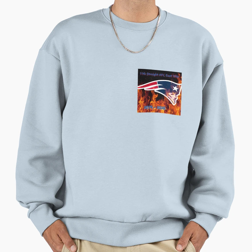 11Th Straight Afc East Title Sweatshirt - Custom Art Print for Adults - T-Shirt, Sweatshirt, Hoodie