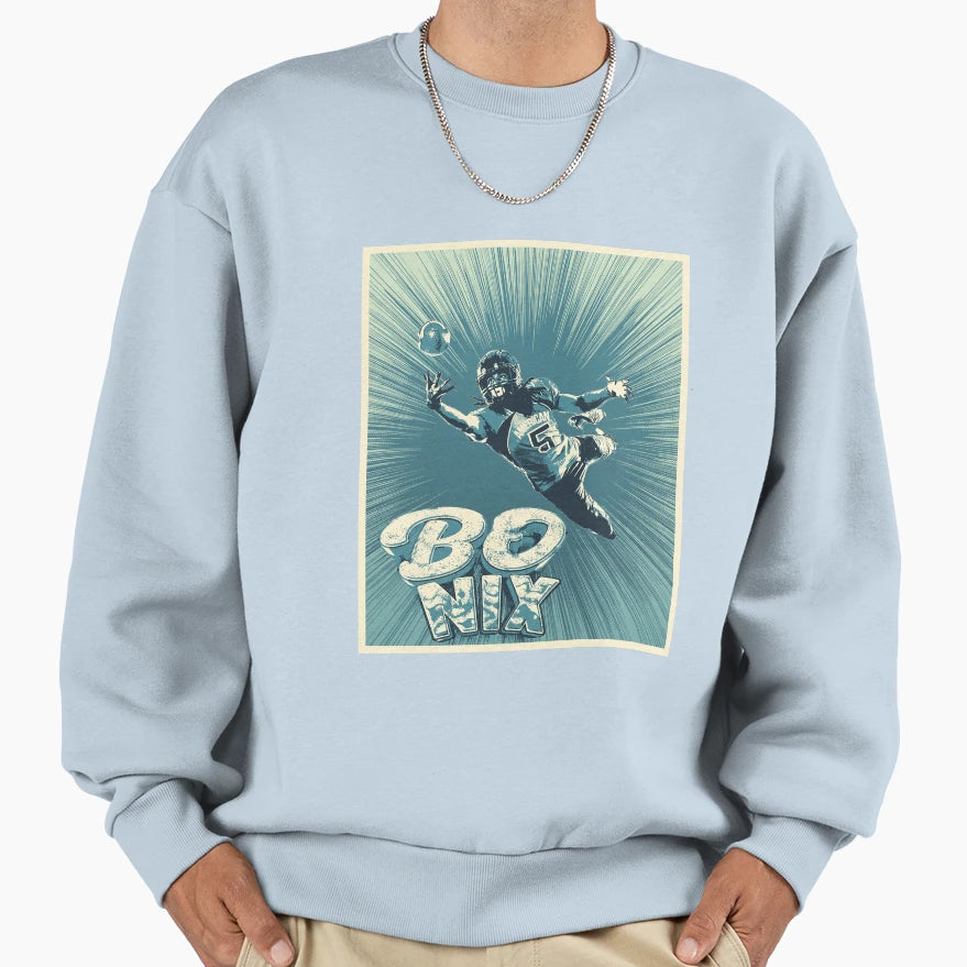 Bo Nix Sweatshirt - Streetwear Style Men Women - T-Shirt, Sweatshirt, Hoodie