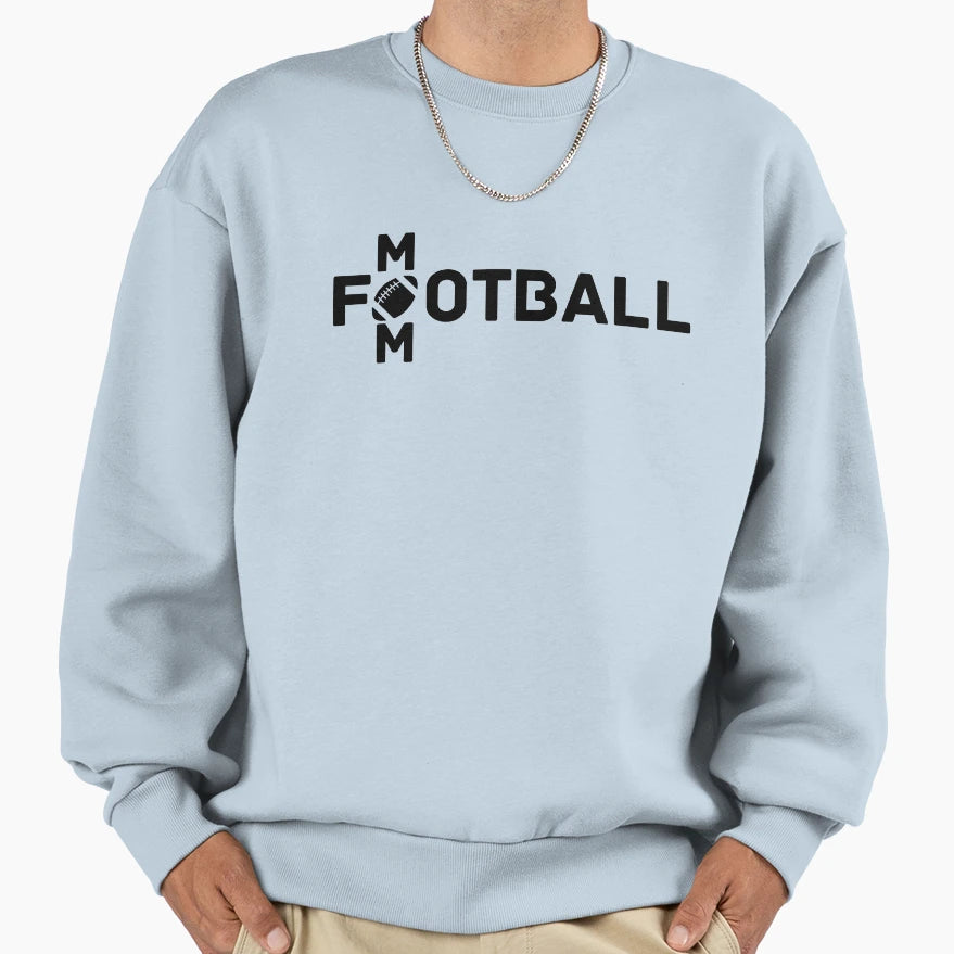 Football Mom Sweatshirt - Minimalist Print Unisex - T-Shirt, Sweatshirt, Hoodie