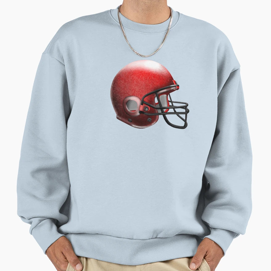 Football Helmet Sweatshirt - Streetwear Style for Adults - T-Shirt, Sweatshirt, Hoodie