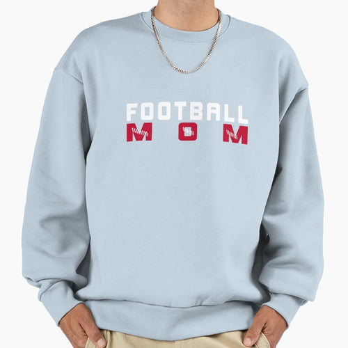 Football Mom Mom Life Football Game Sweatshirt - Unique Graphic for Adults - T-Shirt, Sweatshirt, Hoodie