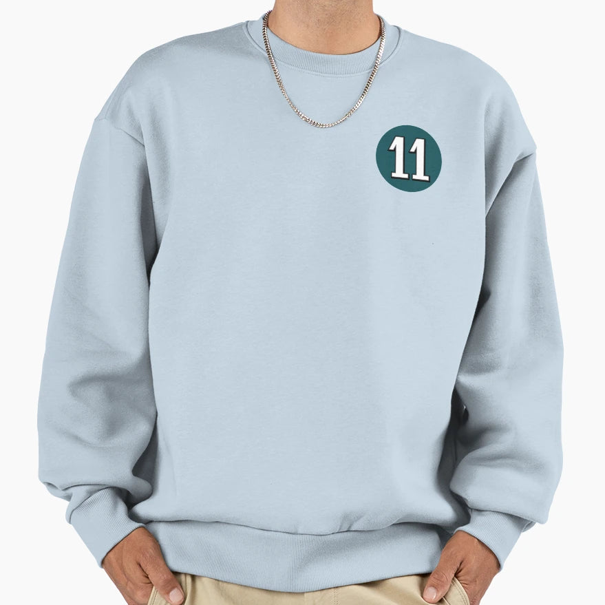Carson Wentz Eleven Sweatshirt - Unique Graphic for Adults - T-Shirt, Sweatshirt, Hoodie