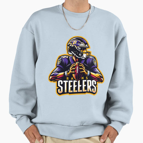 Ravens Steelers Sweatshirt - Novelty Apparel Unisex - T-Shirt, Sweatshirt, Hoodie