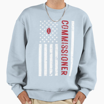 American Flag Commissioner Sweatshirt - Custom Art Print Men Women - T-Shirt, Sweatshirt, Hoodie