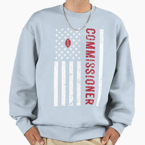 American Flag Commissioner Sweatshirt - Custom Art Print Men Women - T-Shirt, Sweatshirt, Hoodie