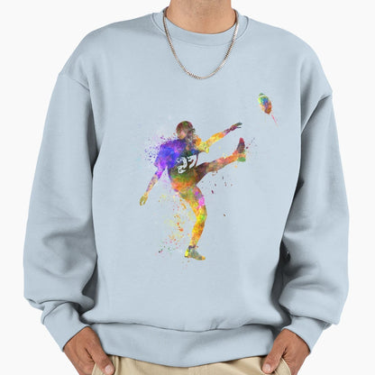 American Football Player Kicker Sweatshirt - Graphic Print Men Women - T-Shirt, Sweatshirt, Hoodie