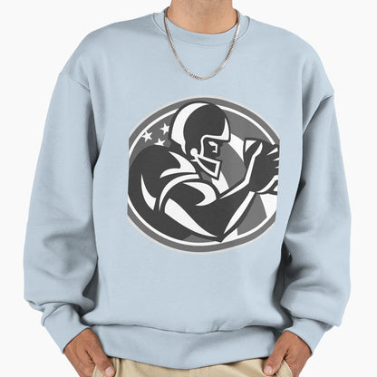 American Football Player Side View Sweatshirt - Novelty Apparel Men Women - T-Shirt, Sweatshirt, Hoodie
