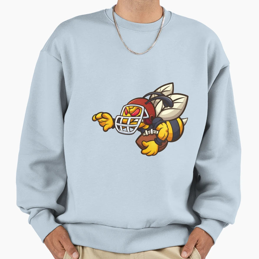 Football Hornet Sweatshirt - Trendy Graphic Men Women - T-Shirt, Sweatshirt, Hoodie