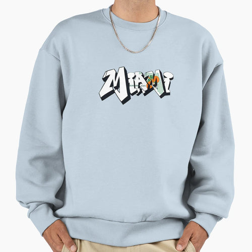 Florida License Plate Miami Sweatshirt - Custom Art Print for Adults - T-Shirt, Sweatshirt, Hoodie