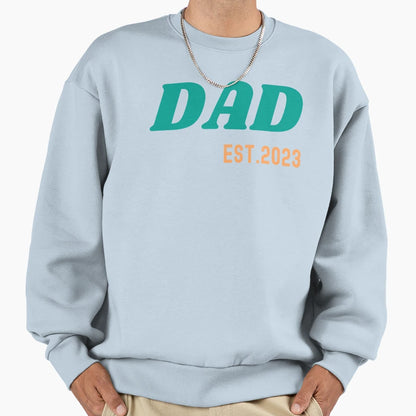 Promoted To Dad Est 2023 Sweatshirt - Graphic Print Unisex - T-Shirt, Sweatshirt, Hoodie