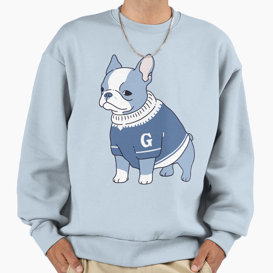 Georgetown Blue Bulldog Sweatshirt - Trendy Graphic Men Women - T-Shirt, Sweatshirt, Hoodie
