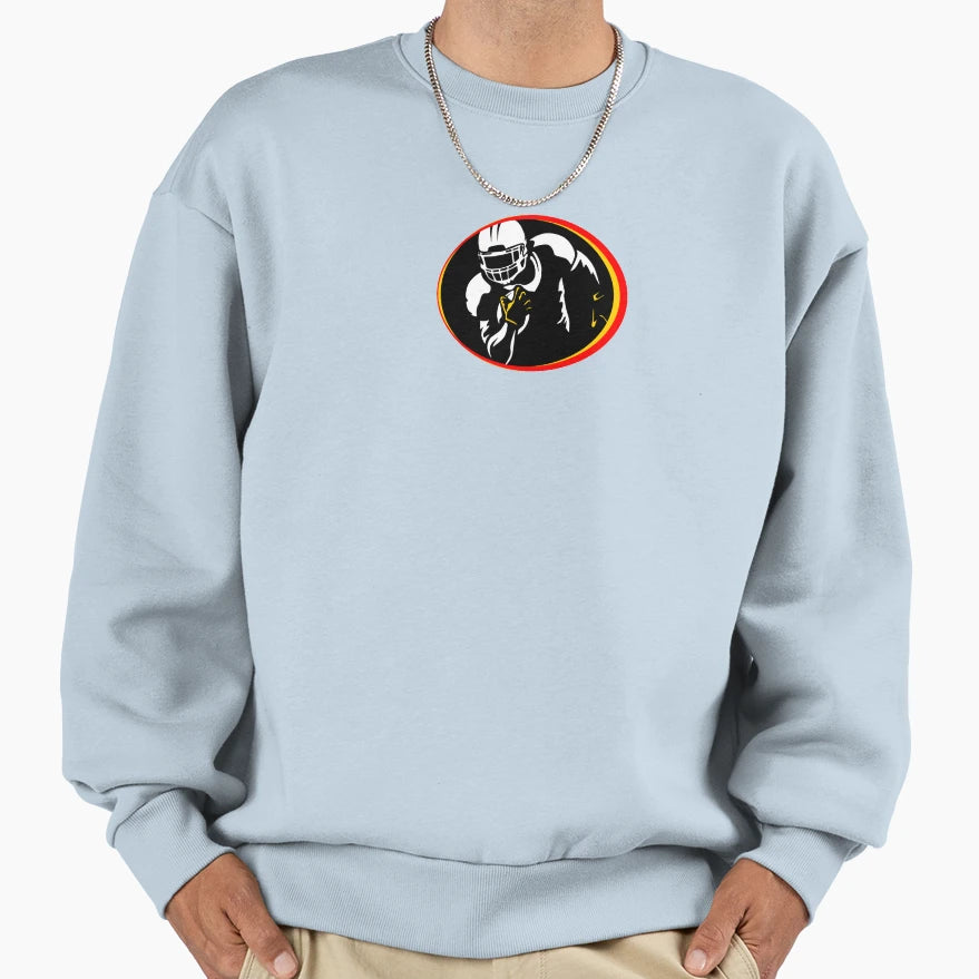 Running Football Player Sweatshirt - Casual Everyday Wear Unisex - T-Shirt, Sweatshirt, Hoodie