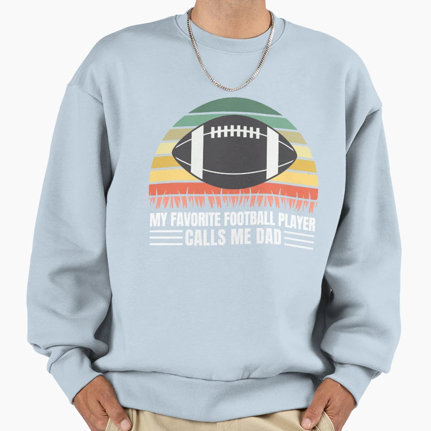 Football Dad Coach Football Lover Sweatshirt - Graphic Print Men Women - T-Shirt, Sweatshirt, Hoodie