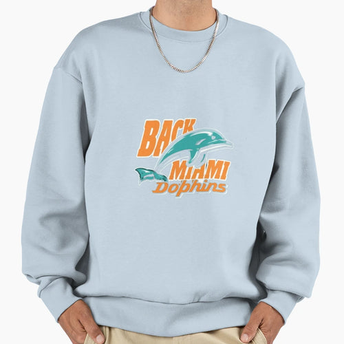 Back Miami Dolphins Sweatshirt - Fun Novelty Design for Adults - T-Shirt, Sweatshirt, Hoodie