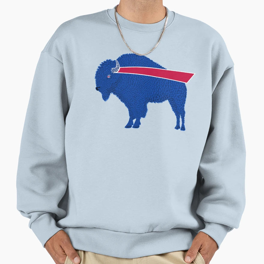 Blue Bison V2 Sweatshirt - Casual Everyday Wear Unisex - T-Shirt, Sweatshirt, Hoodie