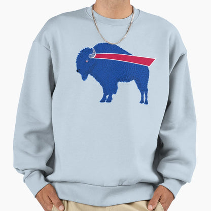 Blue Bison V2 Sweatshirt - Casual Everyday Wear Unisex - T-Shirt, Sweatshirt, Hoodie