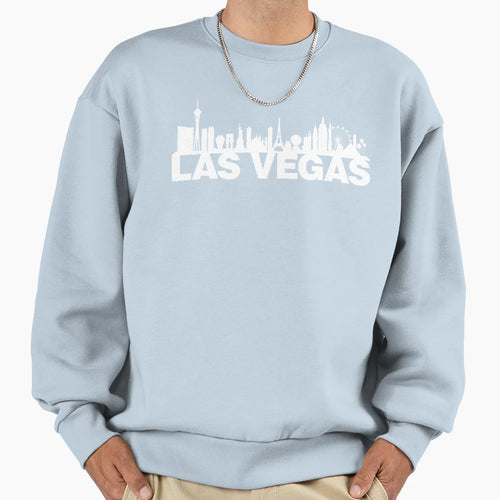 Las Vegas Silhouetted Skyline Sweatshirt - Custom Art Print Men Women - T-Shirt, Sweatshirt, Hoodie