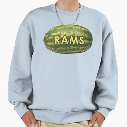 Rams Melon Head Sweatshirt - Trendy Graphic Men Women - T-Shirt, Sweatshirt, Hoodie