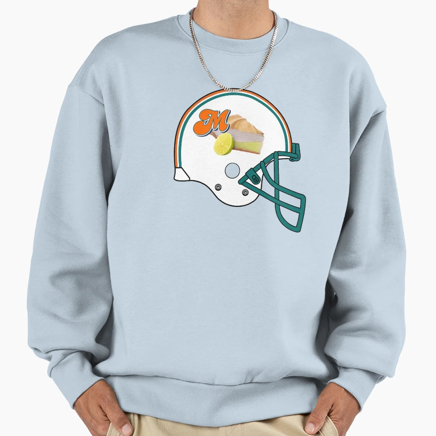 Miami Key Lime Pies Helmet Sweatshirt - Trendy Graphic Men Women - T-Shirt, Sweatshirt, Hoodie