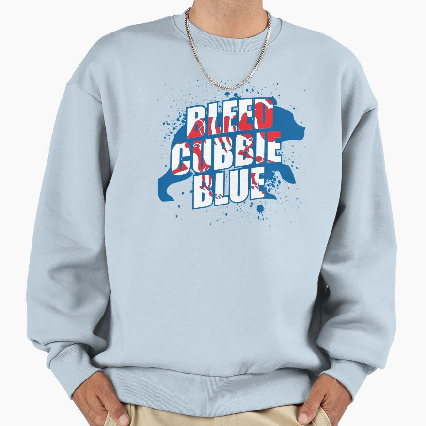 Bleed Cubbie Blue Sweatshirt - Streetwear Style Unisex - T-Shirt, Sweatshirt, Hoodie