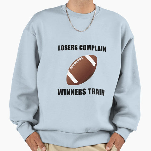 Football Winners Train Sweatshirt - Fun Novelty Design for Adults - T-Shirt, Sweatshirt, Hoodie