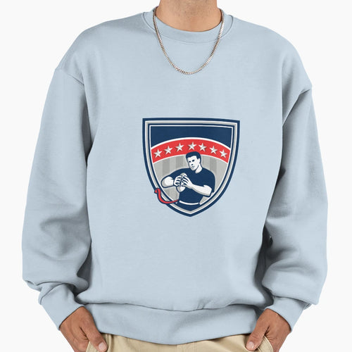 Flag Football Qb Player Sweatshirt - Casual Everyday Wear for Adults - T-Shirt, Sweatshirt, Hoodie