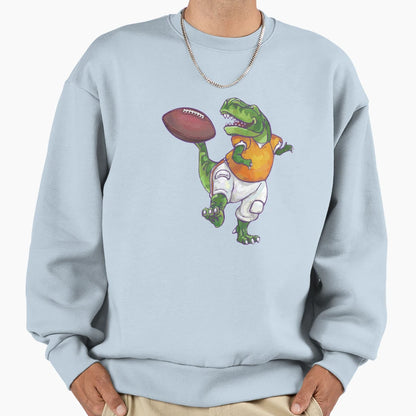 Wild Animal League Dino Football Sweatshirt - Trendy Graphic for Adults - T-Shirt, Sweatshirt, Hoodie