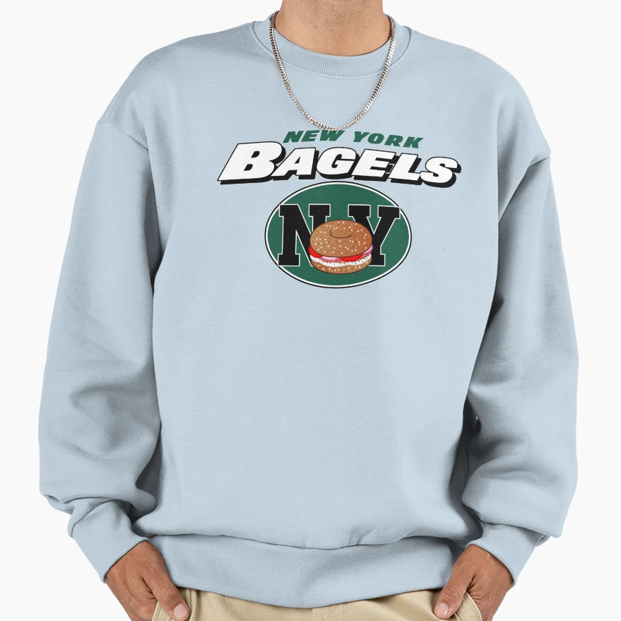 New York Bagels Wordmark Sweatshirt - Streetwear Style for Adults - T-Shirt, Sweatshirt, Hoodie